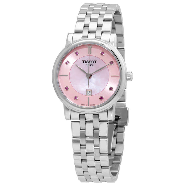 Ρολόι Tissot Carson Diamond Pink Mother of Pearl Dial T122.210.11.159.00 Quartz - Γυναικείο