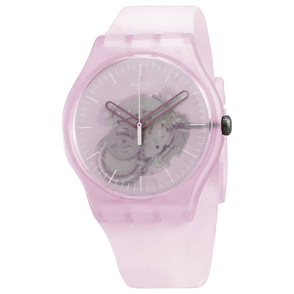Ρολόι Swatch Monthly Drops Pink Mist Pink Skeleton Dial SUOK155 Quartz - Unisex
