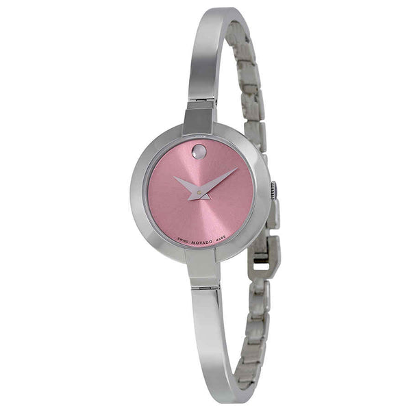 Ρολόι Movado Bela Pink Dial Stainless Steel Bangle 0606596 Quartz - Γυναικείο
