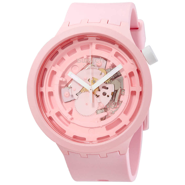 Ρολόι Swatch Bioceramic C-Pink SB03P100 Quartz - Unisex