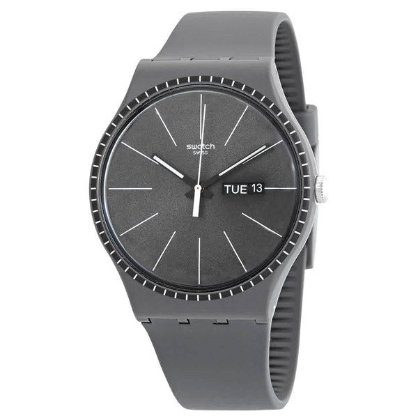 Ρολόι Swatch Grey Rails Grey Dial SUOM709 Quartz - Ανδρικό